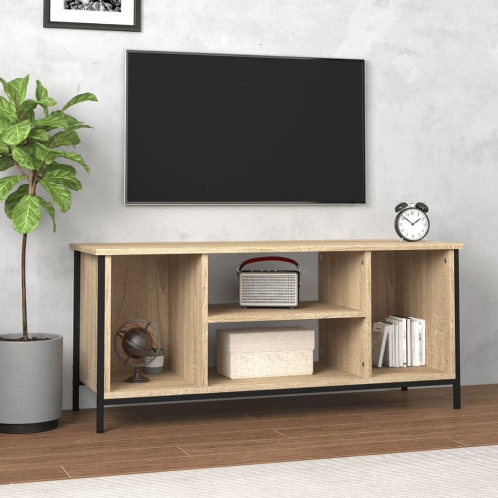 Vidaxl TV skrinka dub sonoma 102x35x45 cm kompozitné drevo